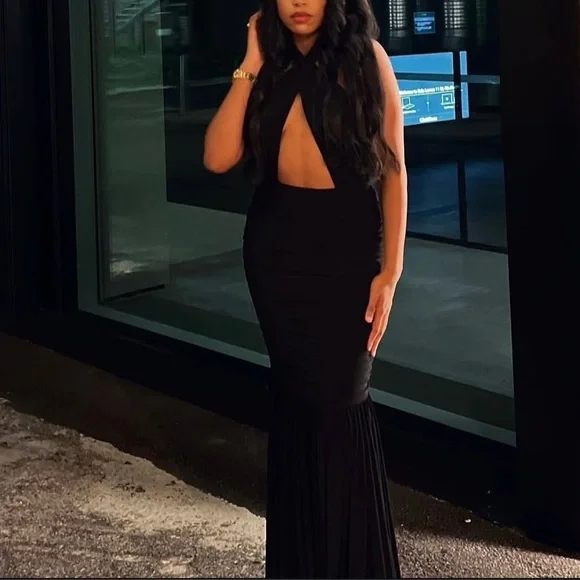 Norma Kamali | Dresses | Norma Kamali Rare Black Gown | Poshmark